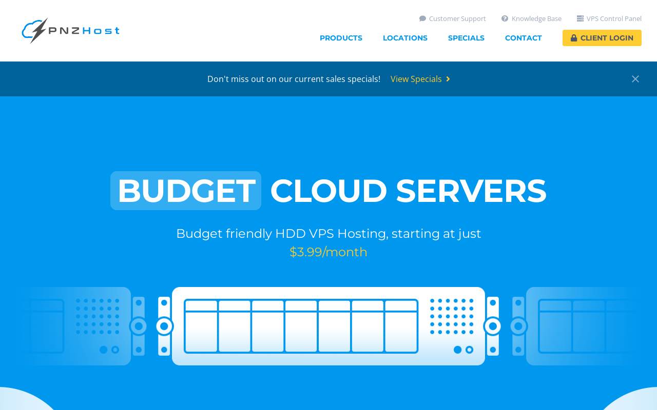PnZHost 官网截图